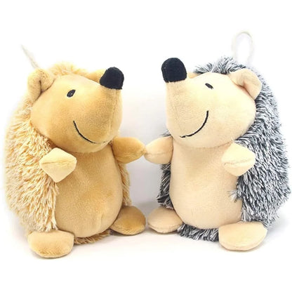 Dog Squeaky Toys Hedgehog Stuffed Plush Dog Chew Toys Interactive Dog Toys for Small Medium and Large Dog,B