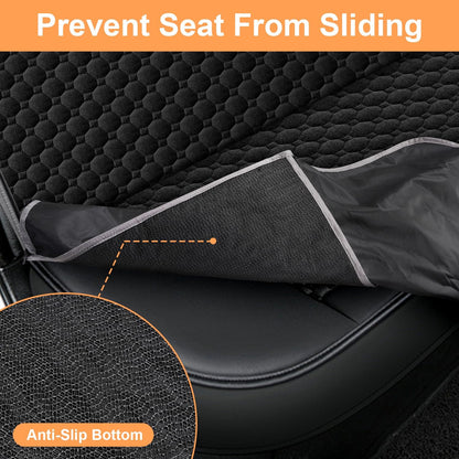 Dog Car Seat Cover for Back Seat, Waterproof Car Seat Covers for Dogs with Side Flaps, Scratchproof Dog Hammock for Car, Durable Pet Seat Cover Backseat Dog Cover Protector for Trucks Suvs